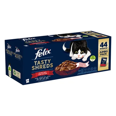 Felix "Tasty Shreds" Pliculețe 44 x 80 g - Farm Selection