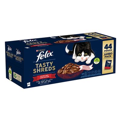 Felix "Tasty Shreds" Pliculețe 44 x 80 g Farm Selection