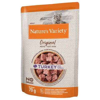 Megapakkaus Nature's Variety Original Paté No Grain 24 x 70 g kalkkuna