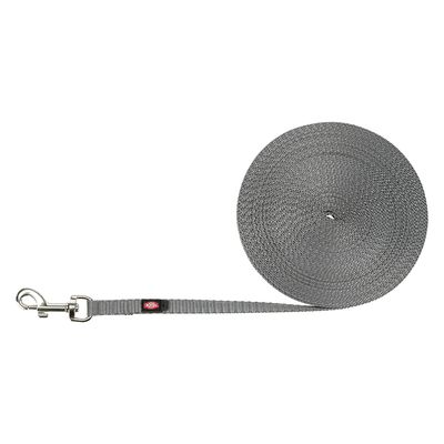 Longe Trixie ultra légère, graphite pour chien L 10 m x l 10 mm