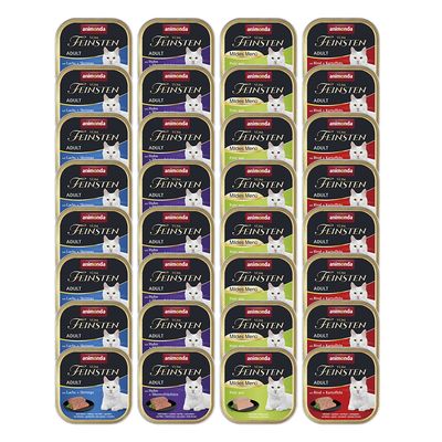 animonda vom Feinsten Voordeelpakket 32 x 100 g Kattenvoer Mix van Vlees & Vis (4 variaties)