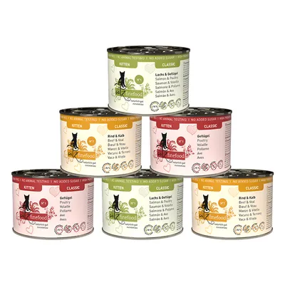 catz finefood Kitten 6 x 200g - 6 x 200g (3 Varieties)