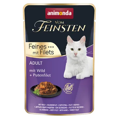 animonda Vom Feinsten Adult 18 x 85 g - Vad & pulykafilé