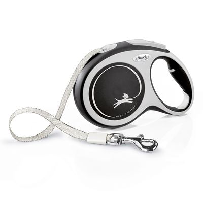 flexi New Comfort bandkoppel L svart, 8 m flexi New Comfort bandkoppel L svart, 8 m