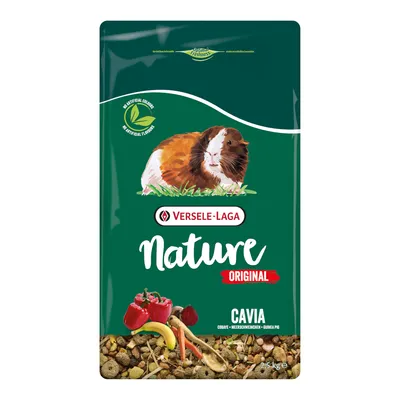 Versele-Laga Nature Original Cavia, 2,5 kg. Ei keinotekoisia värejä tai aromeja. Kuvassa näkyvät paprika, banaani ja ruokapalat. Versele-Laga Nature Original Cavia, 2,5 kg. Ei keinotekoisia värejä tai aromeja. Kuvassa näkyvät paprika, banaani ja ruokapalat.