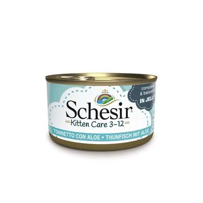 Schesir In Gelei Kattenvoer 6 x 85 g - Kitten - Kip met Aloë