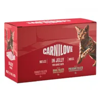 Sparpaket Carnilove Cat Pouch 24 x 85 g - Mixpaket in Gelee (3 Sorten)