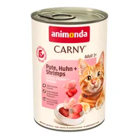 animonda Carny Adult 6 x 400 g - Puretina, piletina i škampi