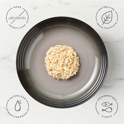 Encore Chicken Selection, 5 x 50g Pouches. 100% natürliche Zutaten. Sorten: 2x Hühnerbrust, 2x Hühnerbrust mit Rind, 1x Hühnerbrust mit Lamm in Gelee.