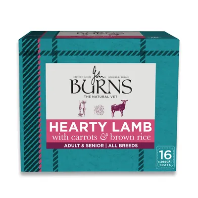 Burns Umido per cani 16 x 395 g - Agnello Burns Umido per cani 16 x 395 g - Agnello