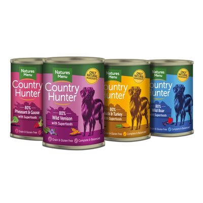 Natures Menu Country Hunter Game Meat Selection Cans Saver Pack: 24 x 400g