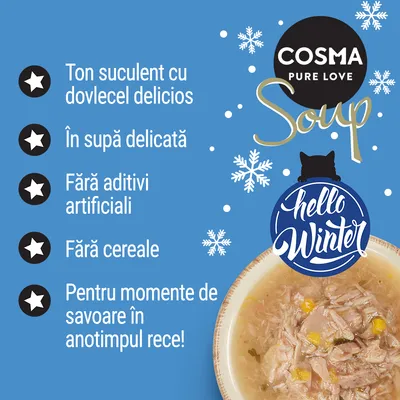 Cosma Soup Ediție de iarnă Ton cu dovlecel  - 12 x 40 g