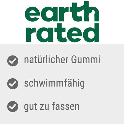 Earth Rated. Натуральная резина, плавает, удобно держать.