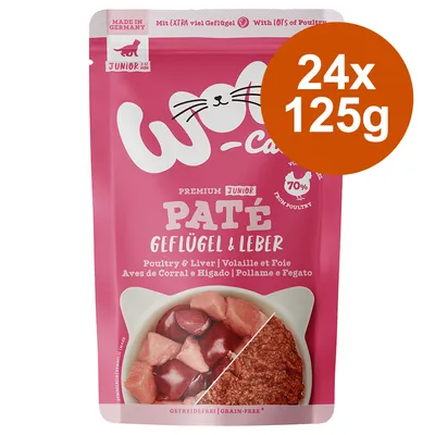 WOW Junior 24 x 125 g Umido per gatto