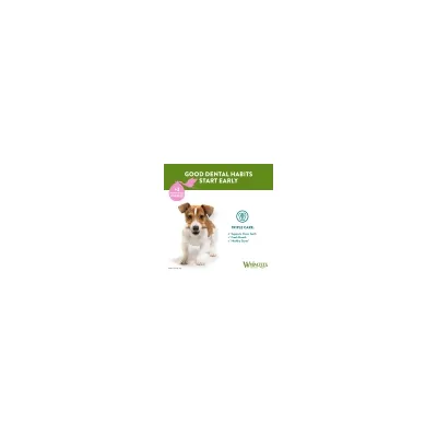 Good dental habits start early. Triple care: supports clean teeth, fresh breath, healthy gums. For dogs aged 3 months and over.