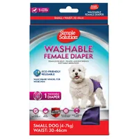 Pannolini lavabili Simple Solution per cani femmina - Tg. S, 1 pz