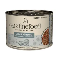 catz finefood Ragout 6 x 190 g - No.607 Känguru & Ente