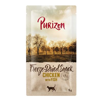 Friandises lyophilisées Purizon, poulet & poisson - sans céréales