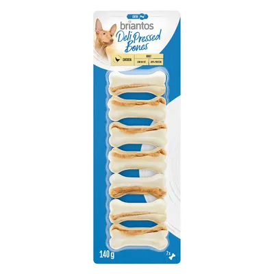 Briantos Deli Pressed Bones Kylling til hunde - 7 x 5 cm (140g)
