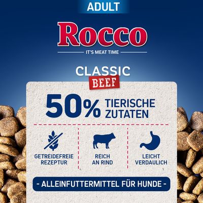 Rocco Adult Classic Storfekjøtt med laks