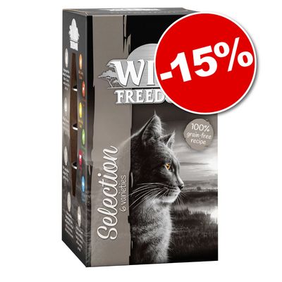 15% reducere! 24 x 85 g Wild Freedom Adult Tăvițe hrană umedă pisici