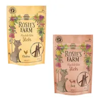 Rosie's Farm Cat Snack Mixed Trial Pack -  2 x 50g "Sticks" (Chicken, Beef)