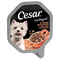 Cesar tálcás megapack 14 x 150 g - Vidéki ragu: csike, zöldség & barna rizs
