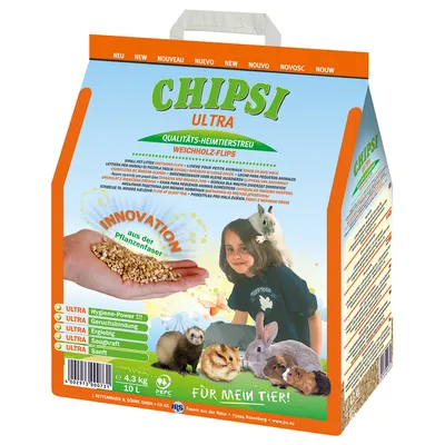 Chipsi Ultra постелка за домашни животни - 3 x 10 литра (4,5 кг)