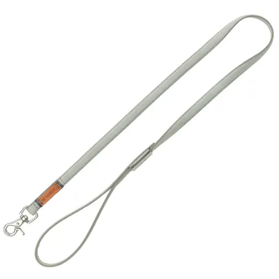 Trixie BE NORDIC Leren Hondenlijn, Lichtgrijs - XS-S: 120 cm lang, 15 mm breed