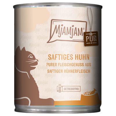MjAMjAM con carne pura 6 x 800 g Puro jugoso pollo