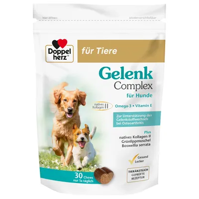 Doppelherz Gelenk Complex til hunde - 30 tyggetabletter (90 g)