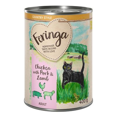 Feringa Country Style Menü 6 x 400 g Csirke, bárány, sertés