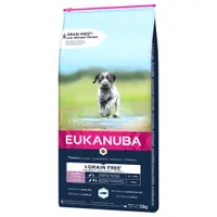 Eukanuba Grain Free Puppy Large Breed Somon  - 2 x 12 kg