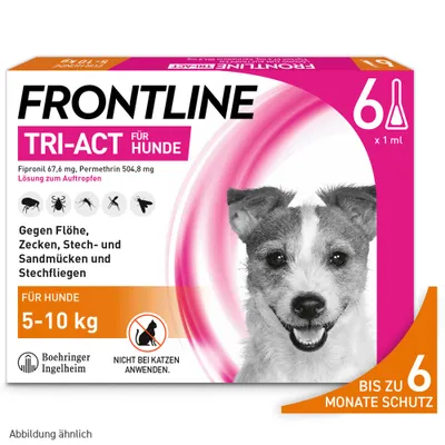 Frontline® TRI-ACT Hunde S (5 - 10 kg) - 6 Pipetten x 1 ml
