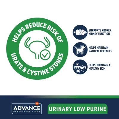 Advance Veterinary Diets Urinary Low Purine pour chien - 12 kg