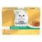 Jumbopack Gourmet Gold Raffiniertes Ragout 96 x 85 g Rind, Huhn, Lamm, Truthahn mit Gemüse