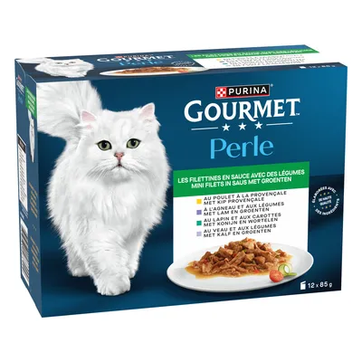 Sparpaket Gourmet Perle Gemischte Auswahl 24 x 85 g - Zarte Stückchen aus dem Meer in Sauce (4 Sorten)