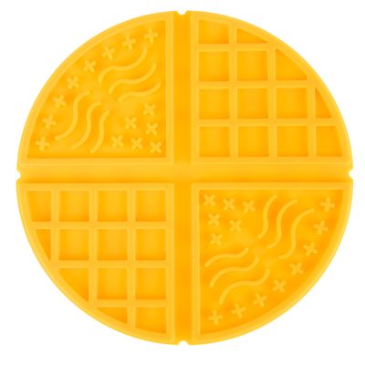 Schleckmatte Waffle für Hund und Katze Ø 19,5 x H 1 cm