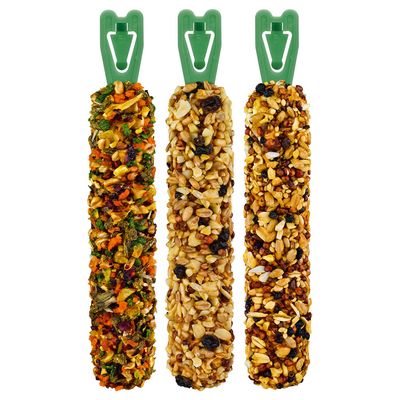 Vitakraft Kräcker Mix für Kaninchen. Sorten: Popcorn & Honig, Gemüse & Rote Beete, Traube & Nuss. Made in Germany, 3 Schichten, zuckerfreie Rezeptur, Vitamine & Mineralien.