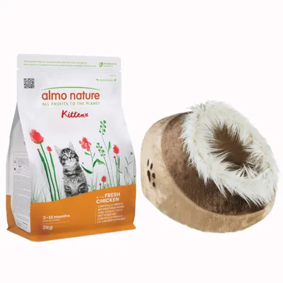 Welcome Kit Kitten Almo Nature Holistic + Nicchia - 4 kg (2 x 2 kg) + Nicchia Trixie Minou Welcome Kit Kitten Almo Nature Holistic + Nicchia - 4 kg (2 x 2 kg) + Nicchia Trixie Minou