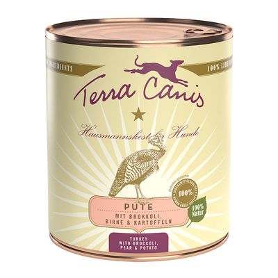 Terra Canis 6 x 800g Turkey with Broccoli, Pear & Potato
