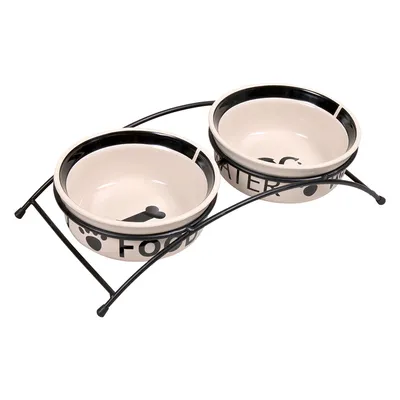 Trixie Eat on Feet matbar för hund - 2 x 0,6 l, Ø 15 cm