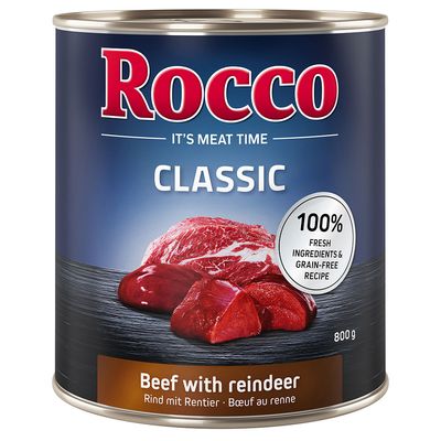 Rocco Classic 6 x 800 g Storfekjøtt med reinsdyr