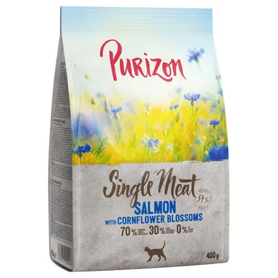 Purizon Single Meat Salmone con Fiordaliso Crocchette per gatto - 400 g