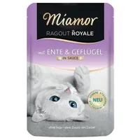 Miamor Ragout Royale in Gravy tai Jelly -säästöpakkaus 44 x 100 g - ankka & siipikarja in Gravy