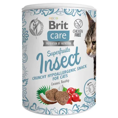 Brit Care Cat Snack Superfruits et insectes - 3 x 100 g