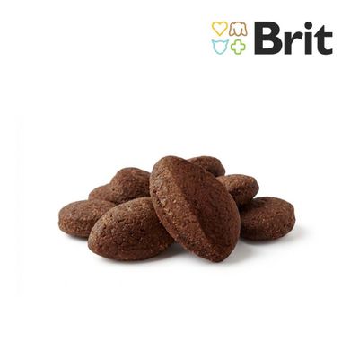 Brit Care Superfruits Snack croccante al salmone per gatti sterilizzati con rosa canina e mirtillo rosso. Senza cereali, confezione Grab & Share.