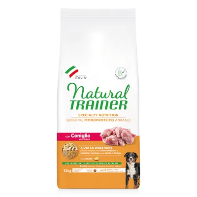 Natural Trainer Sensitive No Gluten Adult Medium/Maxi Single Protein kani - 12 kg