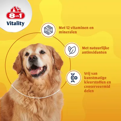 8in1 Vitaliteit Multivitamine Tabletten Senior - Dubbelpak: 2 x 70 Tabletten
