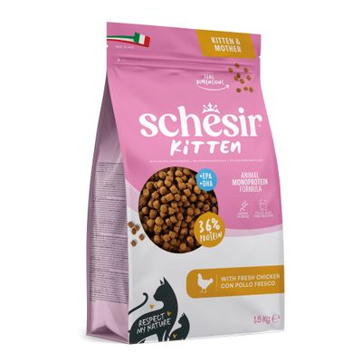 Schesir Kitten mit Huhn